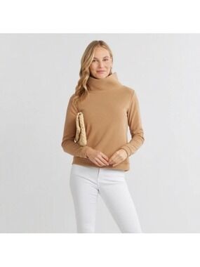 Dudley Stephens Park Slope Fleece Sweater Camel XS